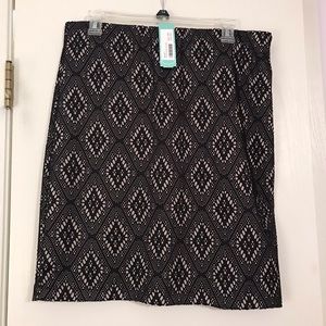 Black Lace Pencil Skirt